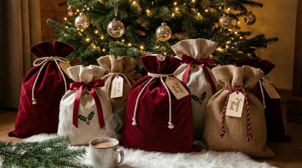 Transformez votre remise de cadeaux en événement inoubliable avec le sac cadeau Noël